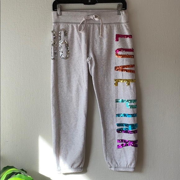 PINK Victoria's Secret Pants - RAINBOW PINK Sweats!